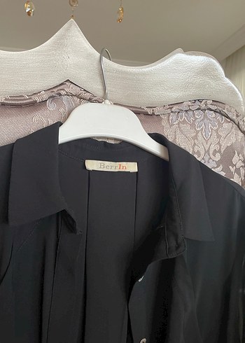 Drapeli Siyah Uzun Hamile Ceketi - Görsel 2