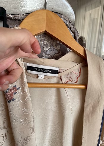 42 Beden Nakışlı Bohem Uzun Kimono