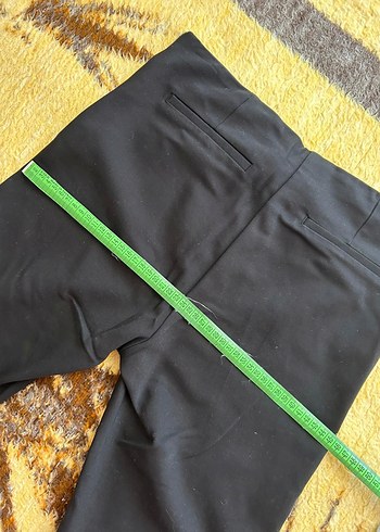 40 Beden siyah Renk Siyah Kadın Kumaş Pantolon, Fermuarlı, Orta Boy