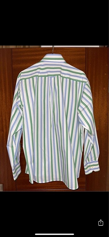 Memos Marka Çizgili Gömlek - Görsel 3