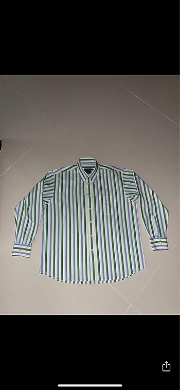 Memos Marka Çizgili Gömlek - Görsel 4