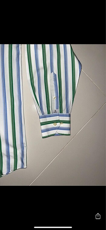 Memos Marka Çizgili Gömlek - Görsel 7