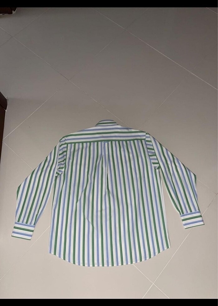 Memos Marka Çizgili Gömlek - Görsel 5