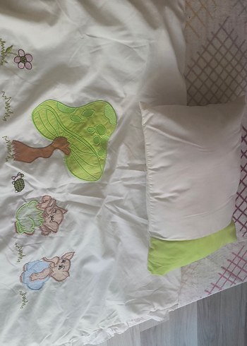 Nakışlı Yeşil Çocuk Uyku Seti - Görsel 4