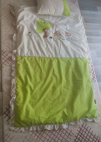 Nakışlı Yeşil Çocuk Uyku Seti - Görsel 2