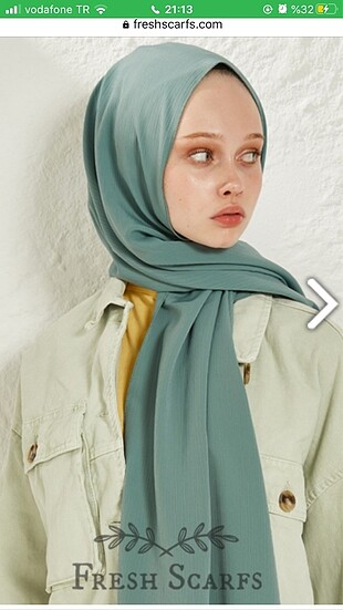 Freshscarf , yalnız bir defa kullanıldı
