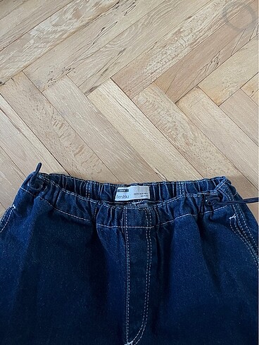 xs Beden lacivert Renk bershka lastikli kot balon pantolon