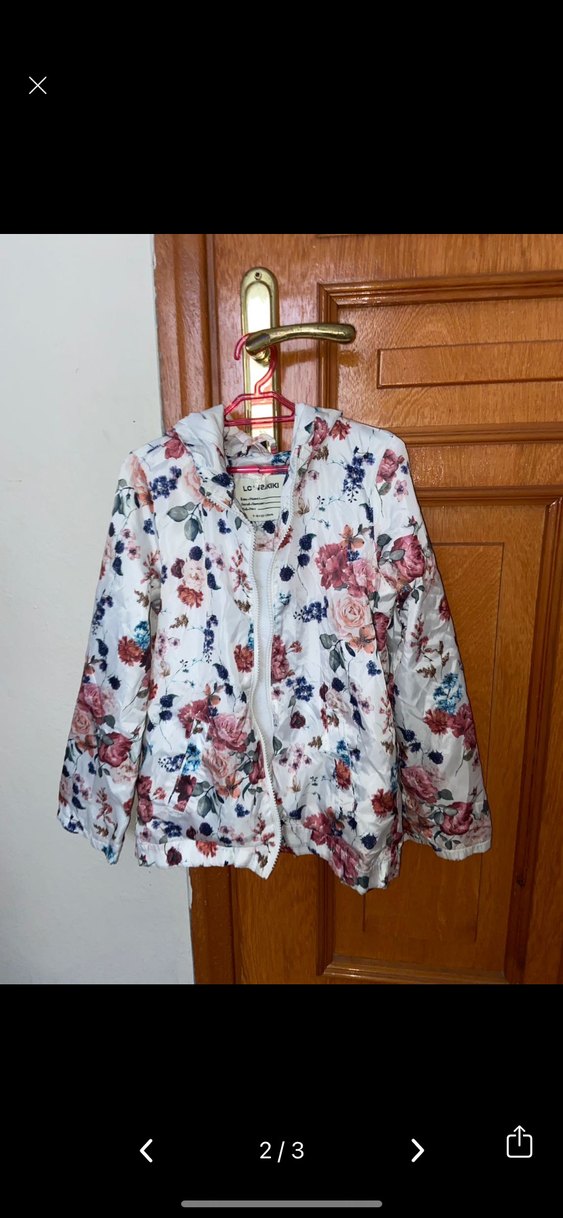 Çiçek Desenli Bohem Kız Ceketi - Görsel 2