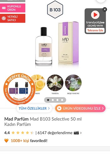 Diğer MAD Kadın Parfümü 50 ml