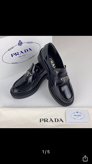 PRADA HAKİKİ DERİ LOAFER