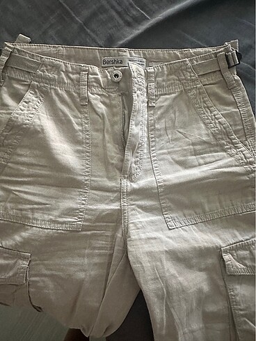 xs Beden camel Renk Bershka kargo pantolon