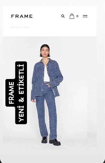 Frame Atelier Rigid Denim pantolon