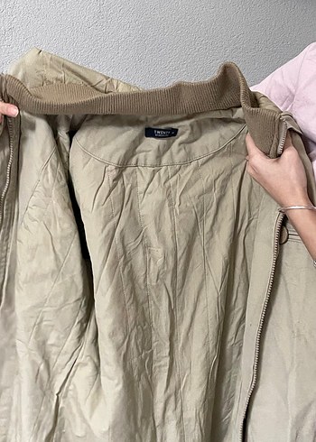 keten uzun içi pamuklu s/m uyumlu mont kaban parka - Görsel 5