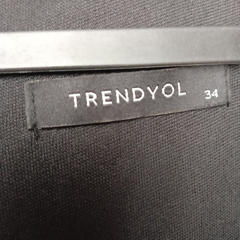 Uzun Kollu Siyah Drapeli Kadın elbise - Görsel 4