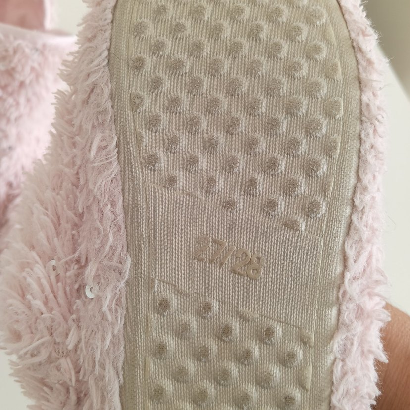 Kızlar için Pembe Sıcak Peluş Ev Terliği - Görsel 3