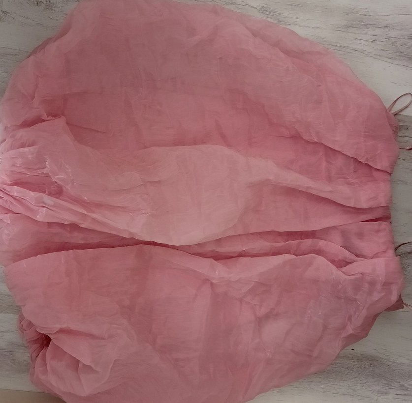 Pembe Midi Hamile Keten Etek - Görsel 3