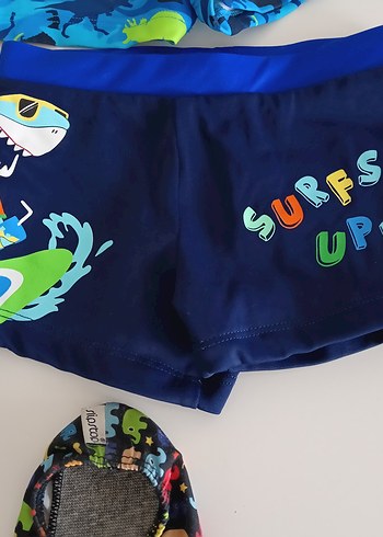 Erkek Renkli Baskılı Mayo ve Deniz Ayakkabısı - Görsel 2