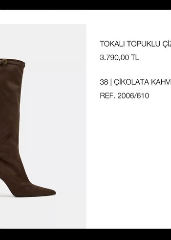 Kahverengi Süet Stiletto Dizüstü Bot - Görsel 2