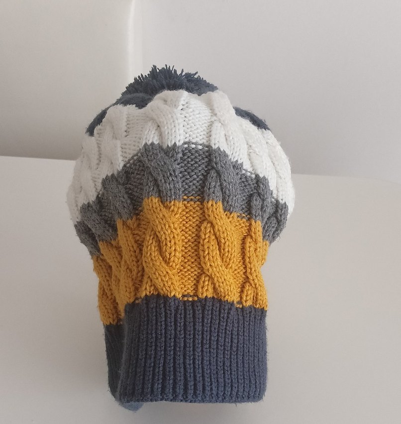 Çok Renkli Örgü Kadın Bere - Görsel 3