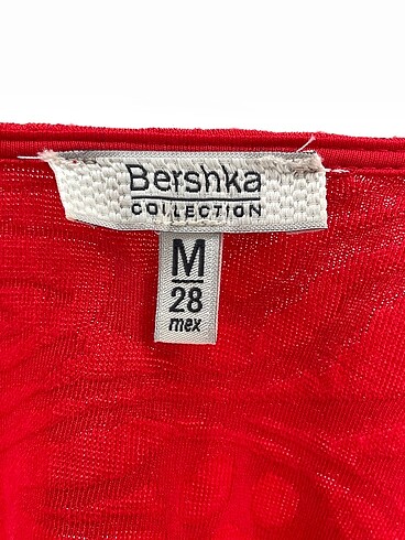 m Beden kırmızı Renk Bershka Kısa Elbise %70 İndirimli.