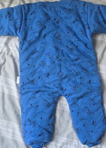 Mavi Fermuarlı Erkek Bebek Tulum - Görsel 3