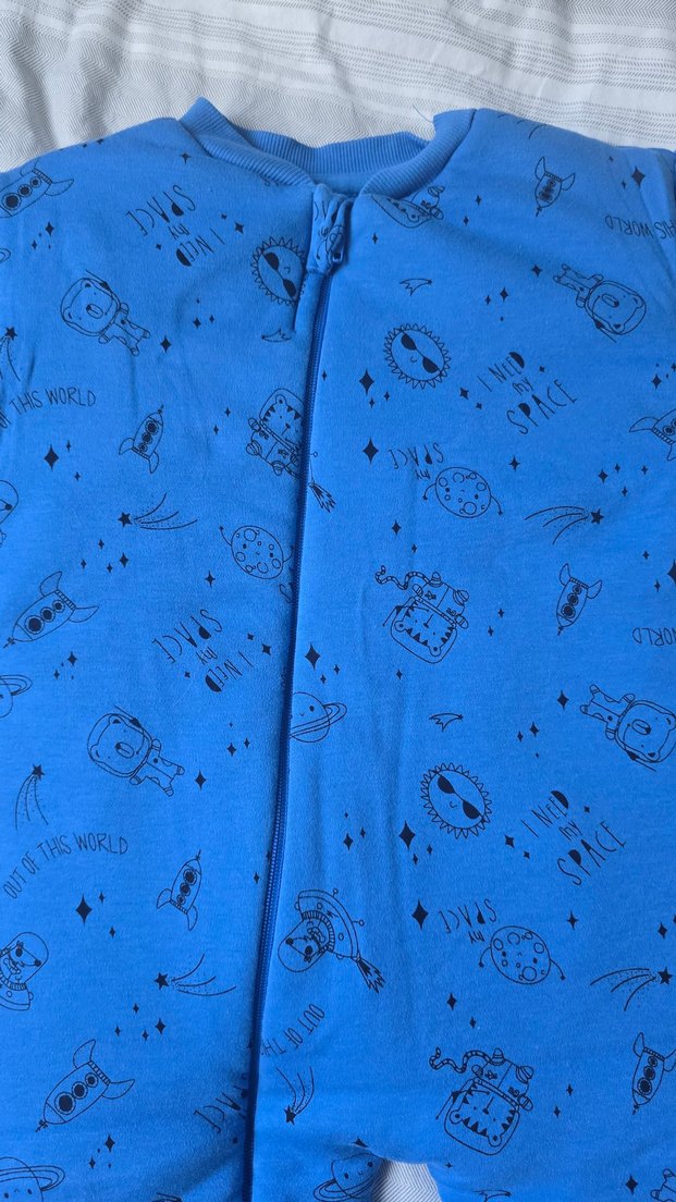 Mavi Fermuarlı Erkek Bebek Tulum - Görsel 2