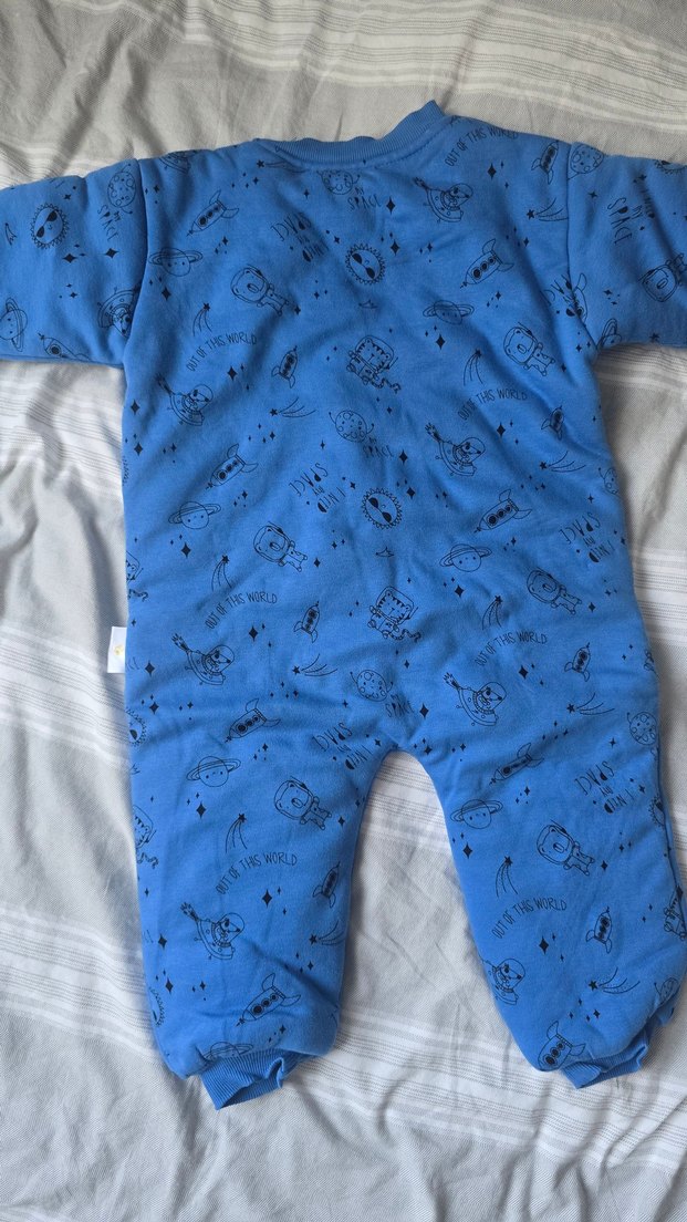 Mavi Fermuarlı Erkek Bebek Tulum - Görsel 3