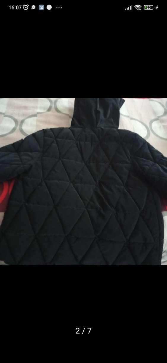 Kadın Siyah Fermuarlı Kışlık Mont - Görsel 2