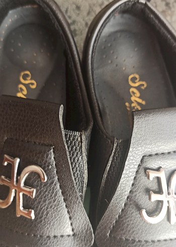 Siyah Parlak Deri Tokalı Ayakkabı - Görsel 3