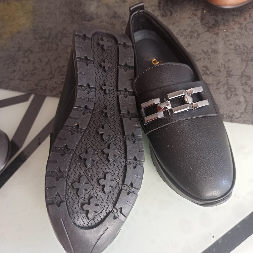 Kahverengi Deri Kemerli Ayakkabı - Görsel 3