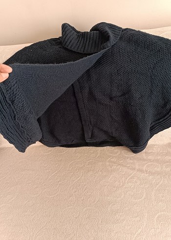 lacivert Boğazlı Triko Hamile Kazak - Görsel 4