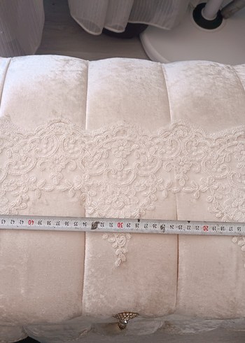 Beyaz Kabartmalı Klasik Düğün Aksesuar Seti - Görsel 9