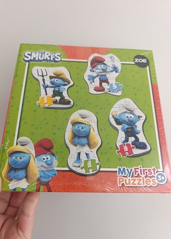 Renkli Şirinler Çocuk puzzle 3+