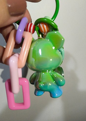 Yeşil Ayıcık Çanta Süsü - Görsel 3