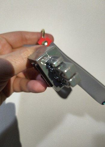 Gri Robot Minecraft Anahtarlık - Görsel 5