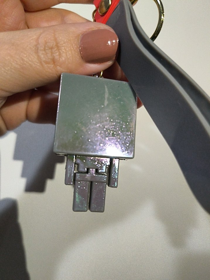 Gri Robot Minecraft Anahtarlık - Görsel 3