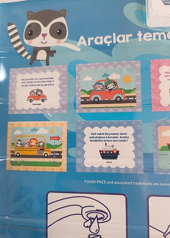 Fisher-Price Renkli Araçlar Aktivite Kitabı - Görsel 4