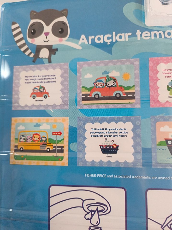 Fisher-Price Renkli Araçlar Aktivite Kitabı - Görsel 4