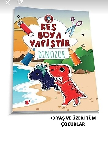 Kes boya yapıştır etkinlik kitabı