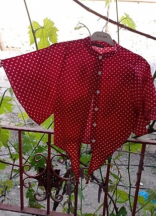 Crop bağlamalı gömlek