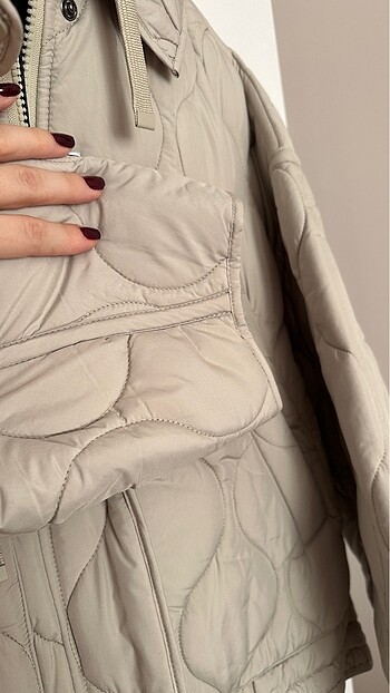 xs Beden haki Renk Stradivarius mont