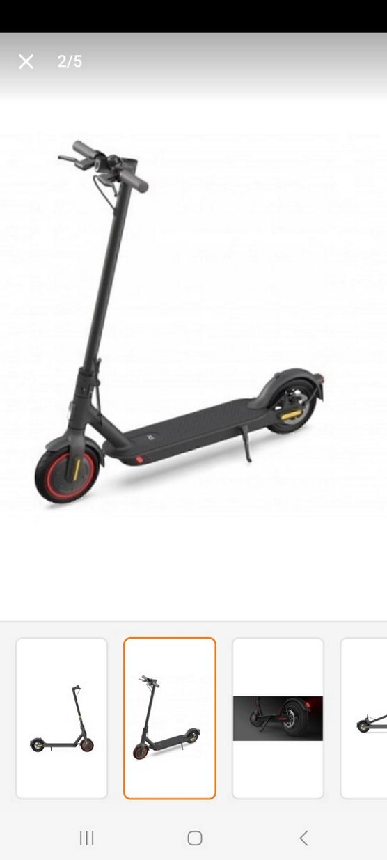Xiaomi Mi Pro 2 Elektrikli Scooter Siyah - Görsel 3
