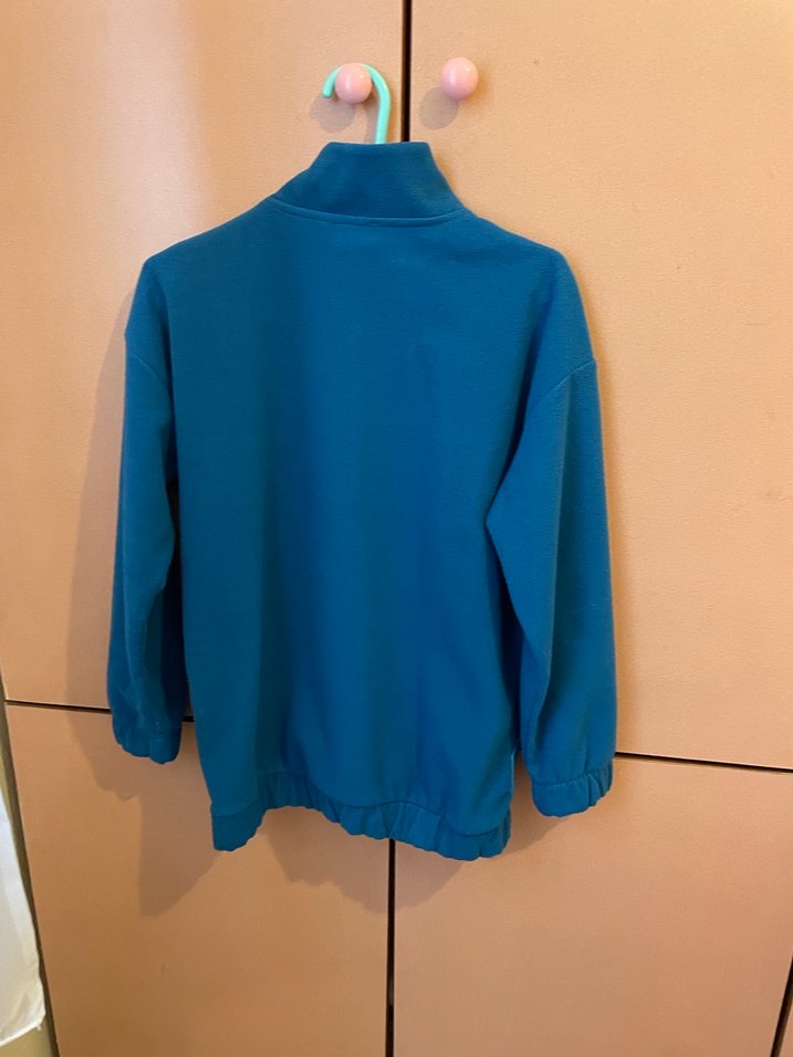 Koton Erkek Çocuk Mavi Yarım Fermuarlı Sweatshirt - Görsel 4