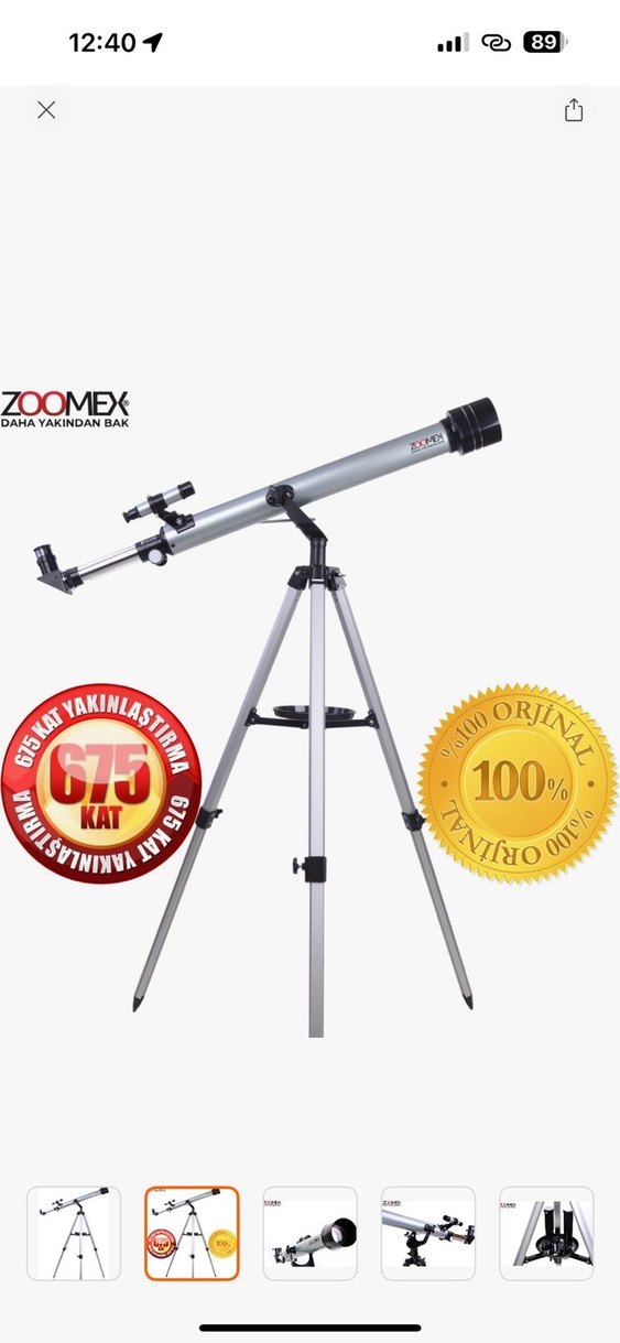 Teleskop ve Ayarlanabilir Tripod - Görsel 3