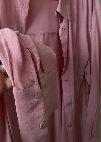 Şc Waikiki Pembe Uzun Kollu Bayan Gömlek - Görsel 3