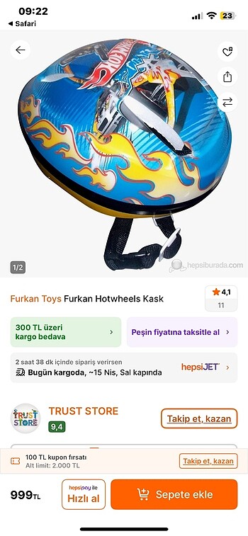 Hot Wheels Kask - Görsel 5