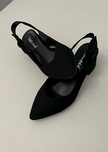Kadınca Siyah Tokalı Topuklu Kadın Ayakkabı - Görsel 2
