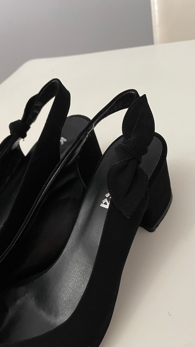 Kadınca Siyah Tokalı Topuklu Kadın Ayakkabı - Görsel 3