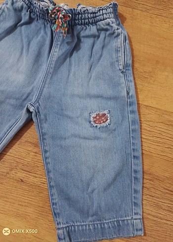 Nakışlı Renkli Bohem Kız Kot Pantolon - Görsel 2