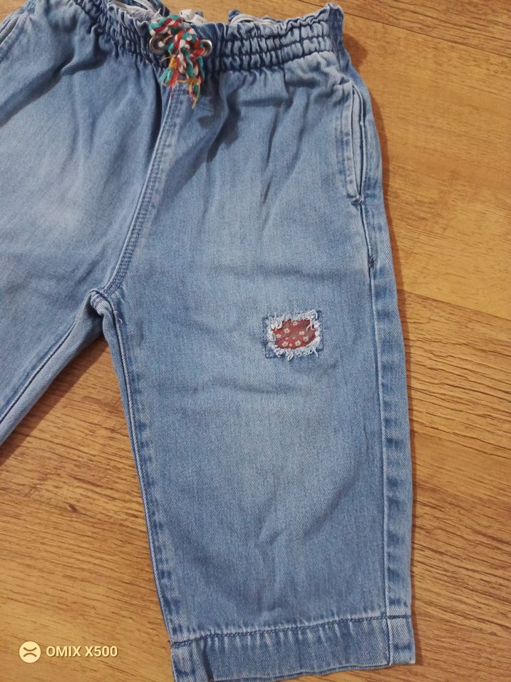 Nakışlı Renkli Bohem Kız Kot Pantolon - Görsel 2